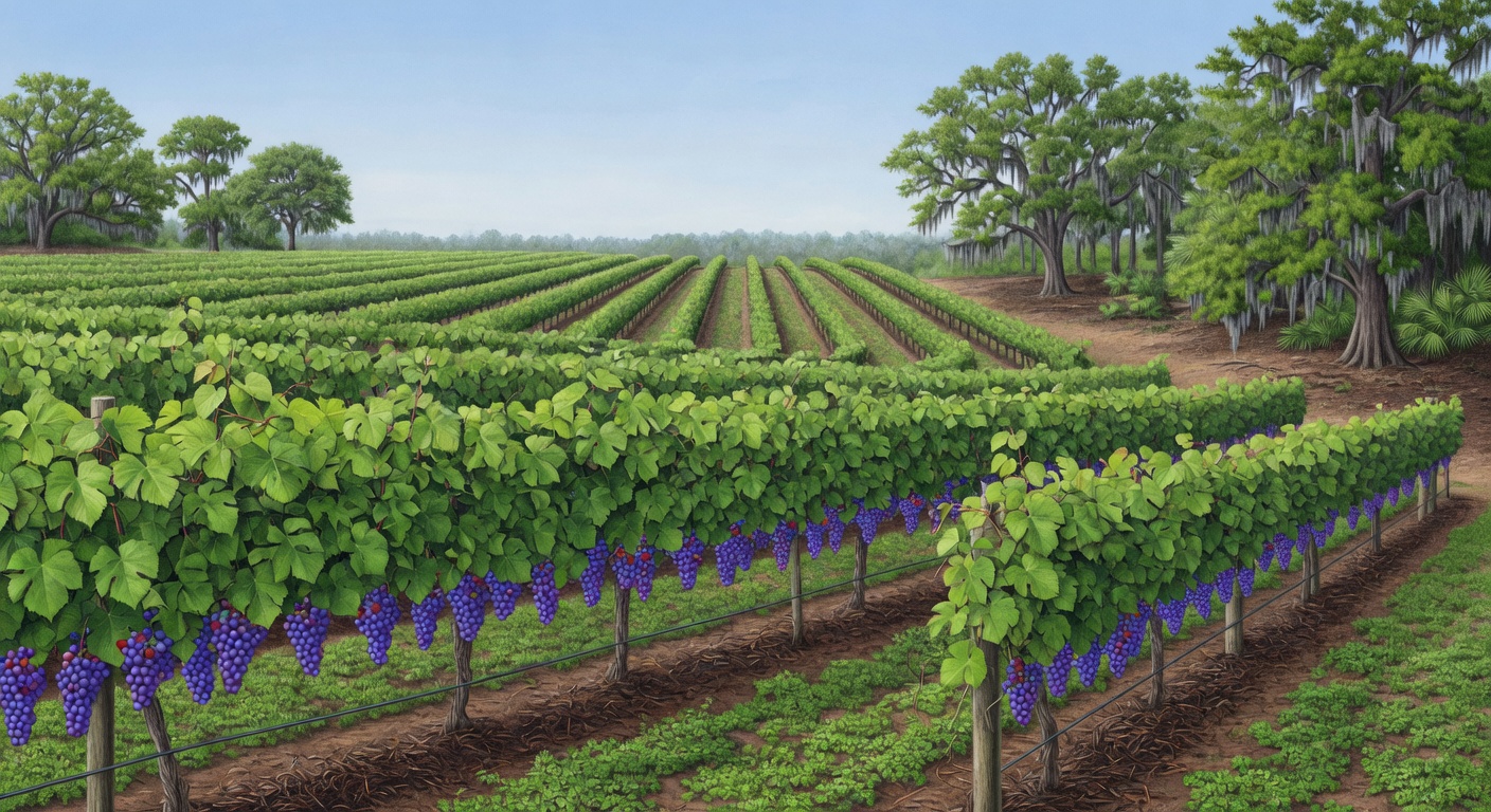 Louisiana Vineyard Sustainability Efforts